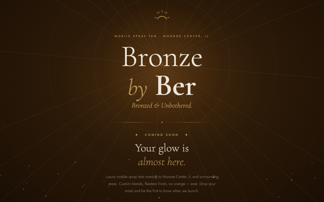 Bronze by Ber coming soon website