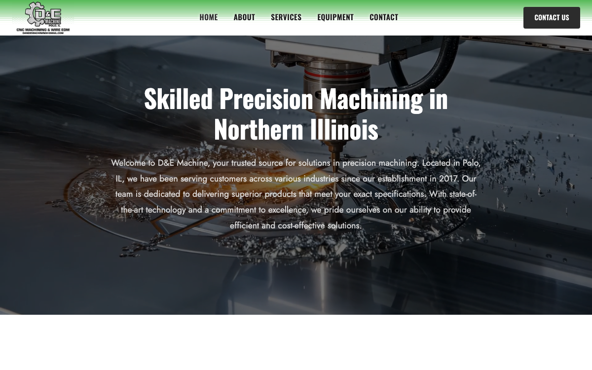 D&E Machine website